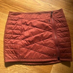 Smartwool Women's Smartloft Zip Skirt Pecan Brown Sz Large like new